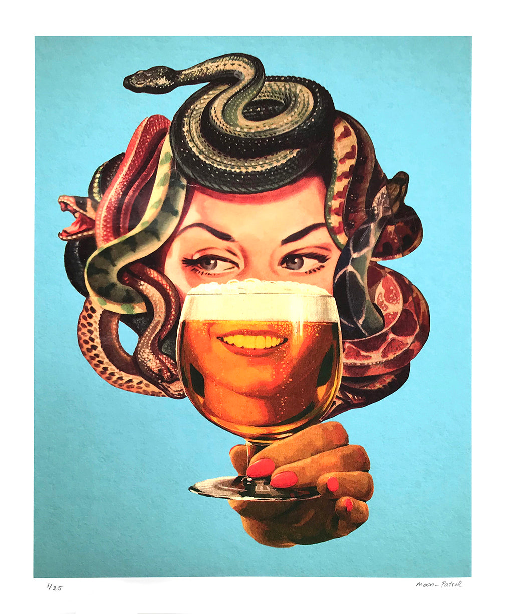 Moon Patrol &quot;Medusa&quot; - Archival Print, Limited Edition of 25 - 14 x 17&quot;