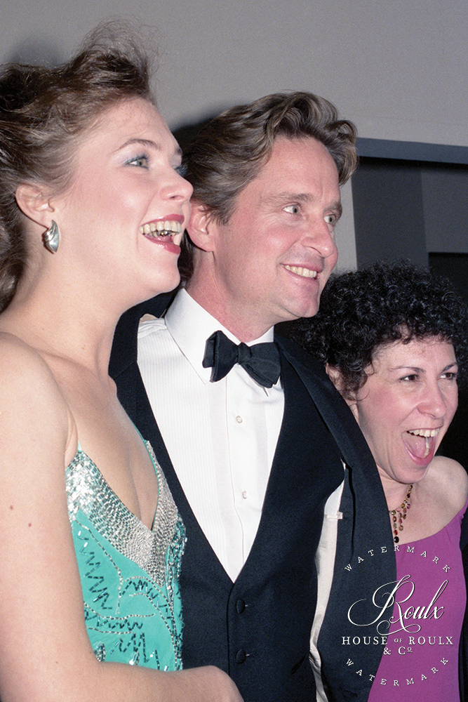 Michael Douglas &amp; Kathleen Turner (by Peter Warrack) - Limited Edition, Archival Print