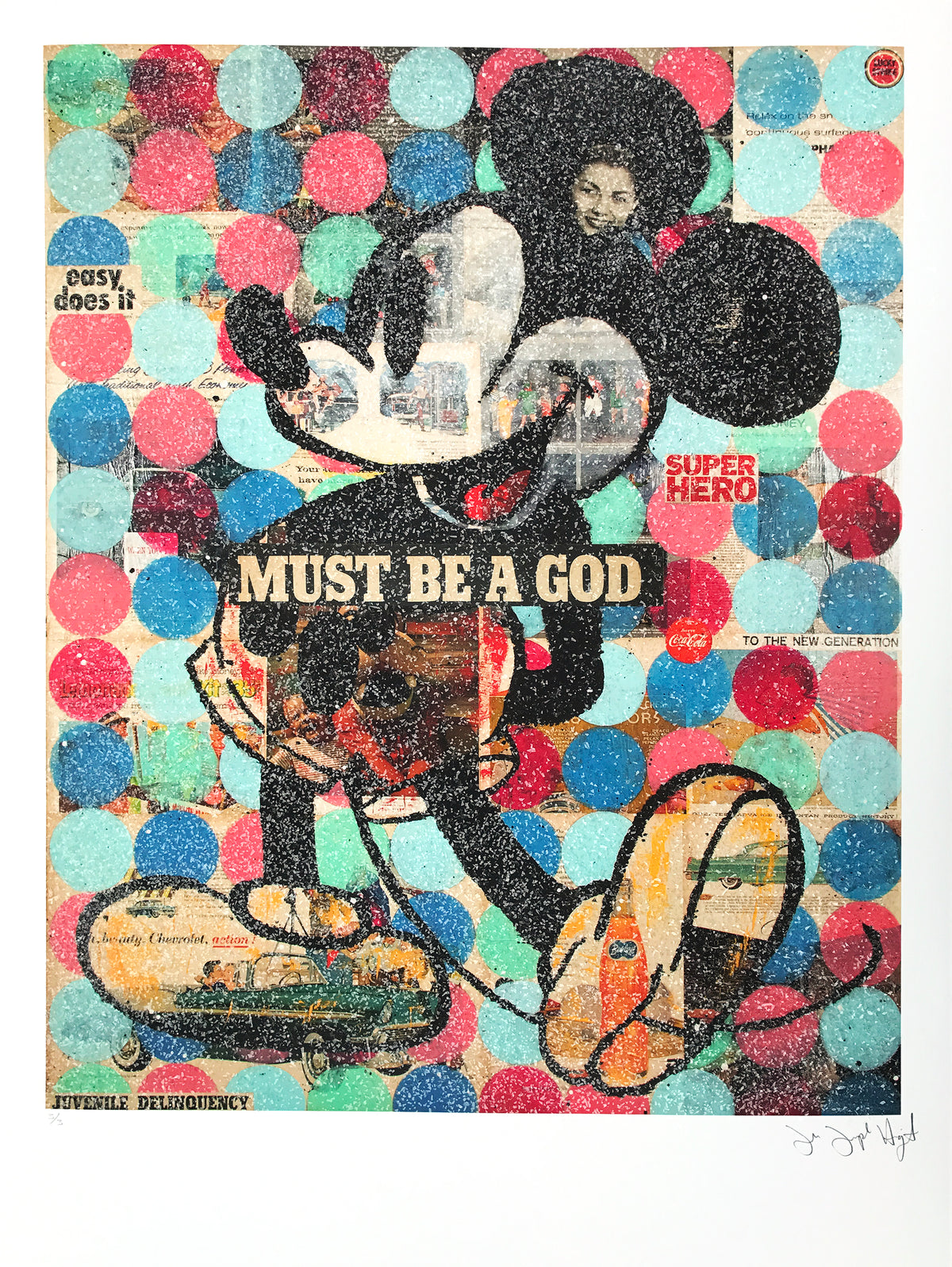 John Joseph Hanright &quot;Juvenile Delinquent&quot; - Diamond Dust Edition of 3 - 18 x 24&quot;