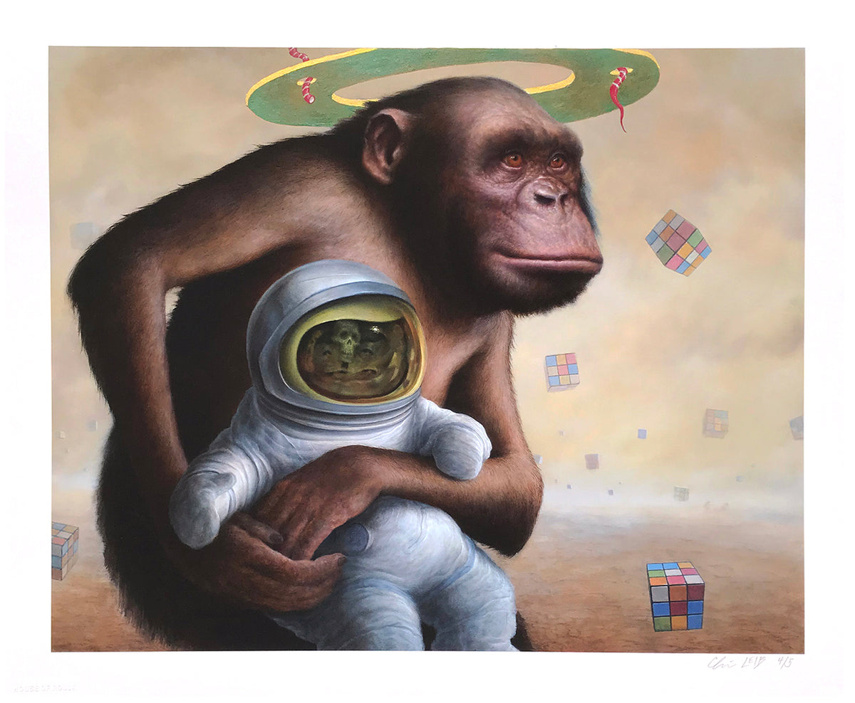 Chris Leib &quot;Mind Field&quot; - Hand-Embellished Edition of 5 - 14 x 17&quot;