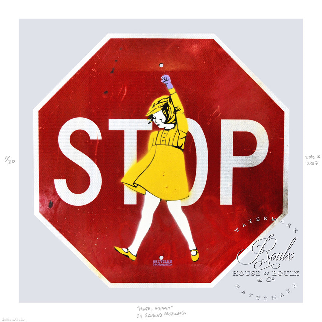 Recycled Propaganda &quot;Moral Assault&quot; - Limited Edition, Archival Print