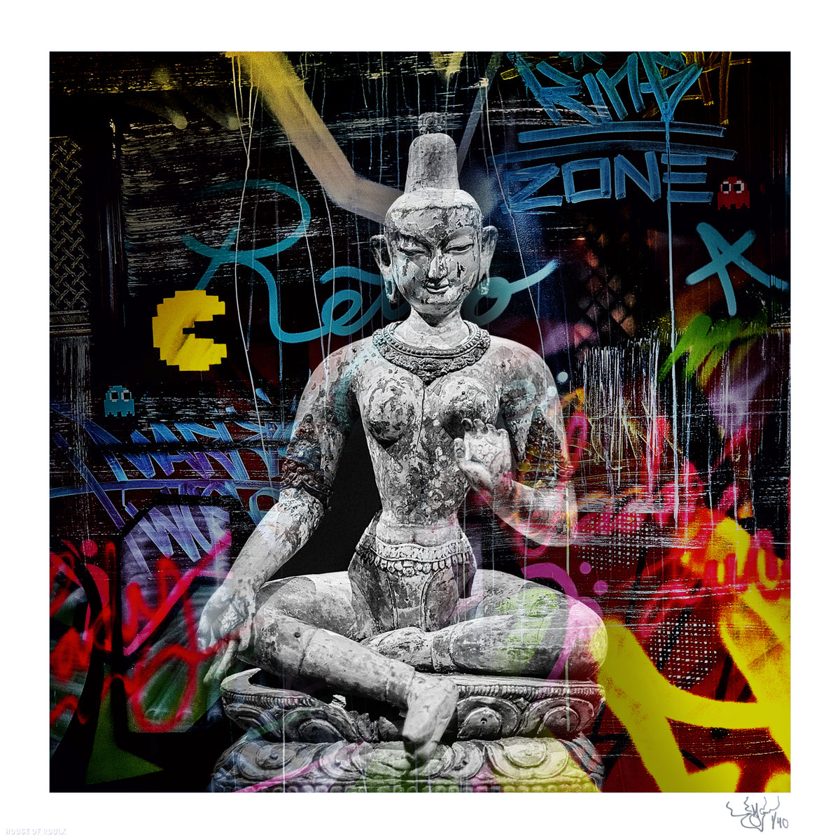 Moses Mitchell &quot;OM&quot; - Limited Edition, Archival Print - 17 x 17&quot;