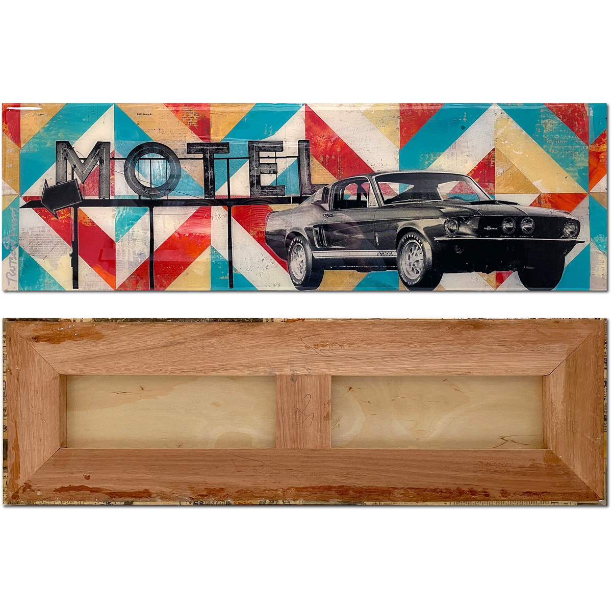 Robert Mars &quot;Pony Car&quot; - Original Painting &amp; Hand-Embellished AP Skate Deck