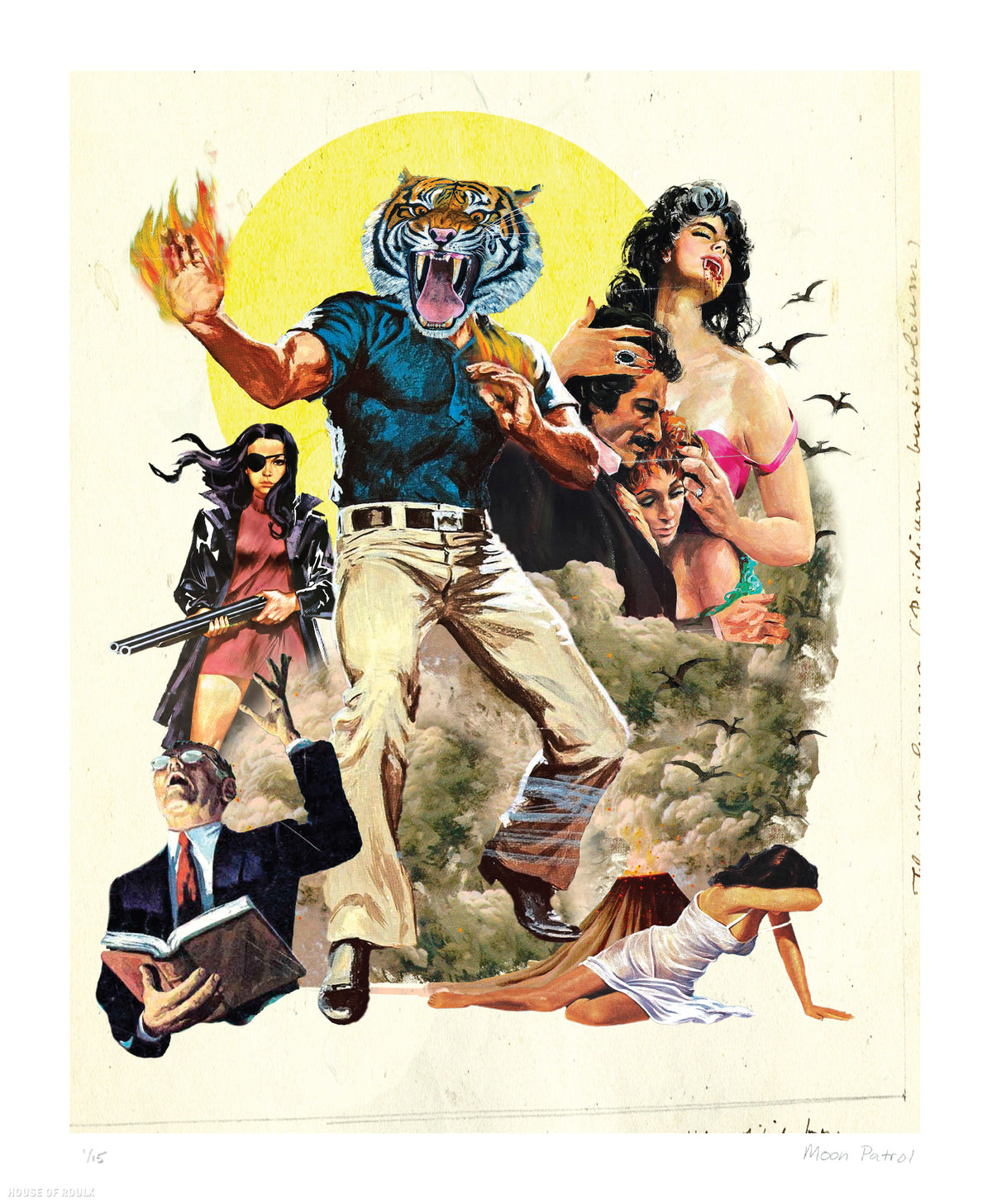 Moon Patrol &quot;Hypothetical Movie Poster #6&quot; - Archival Print, Limited Edition of 15 - 14 x 17&quot;