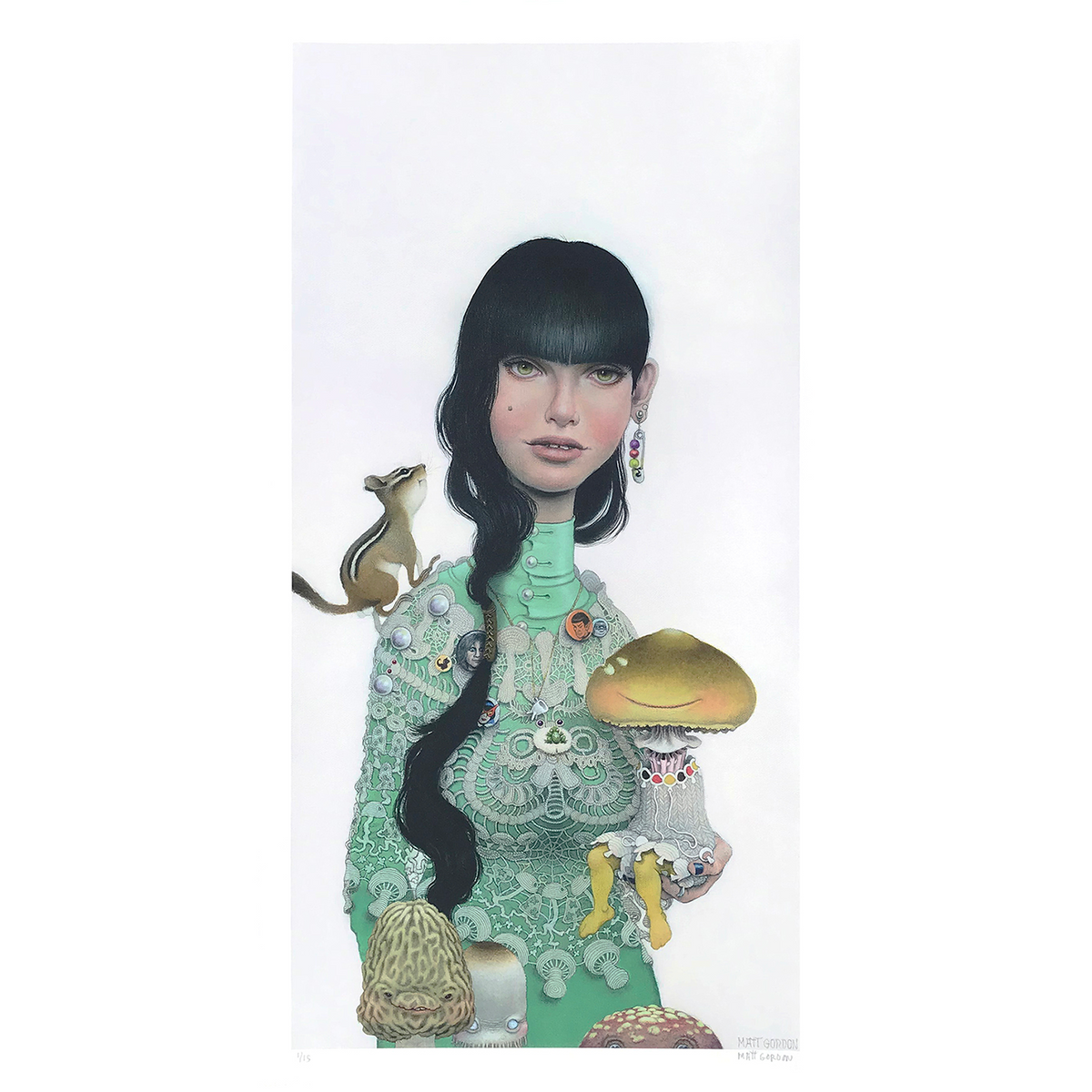 Matt Gordon &quot;Mushroom Mother&quot; - Archival Print, Limited Edition of 15 - 13 x 24&quot;