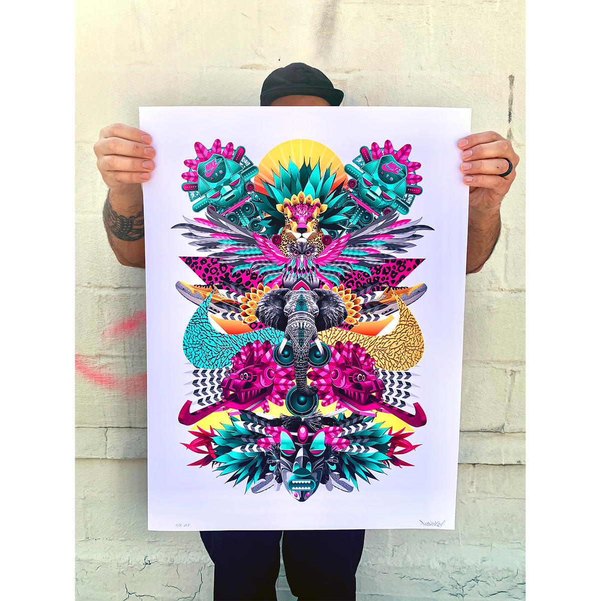 Marka27 &quot;NATIVE FLOW&quot; - Archival Print, Limited Edition of 30 - 18 x 24&quot;