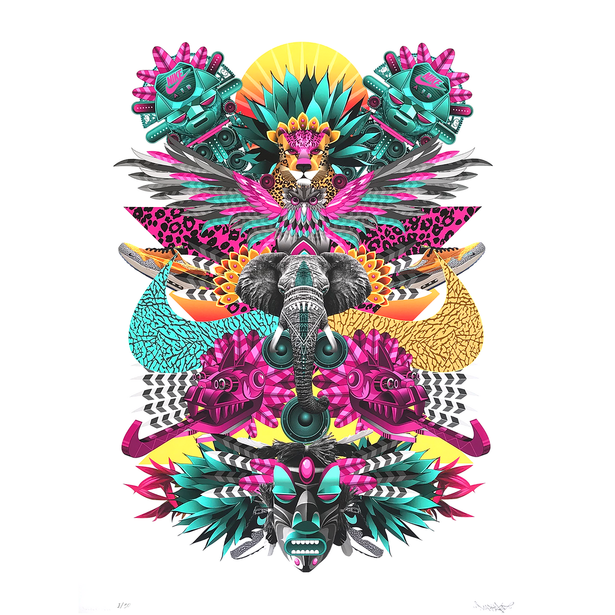 Marka27 &quot;NATIVE FLOW&quot; - Archival Print, Limited Edition of 30 - 18 x 24&quot;