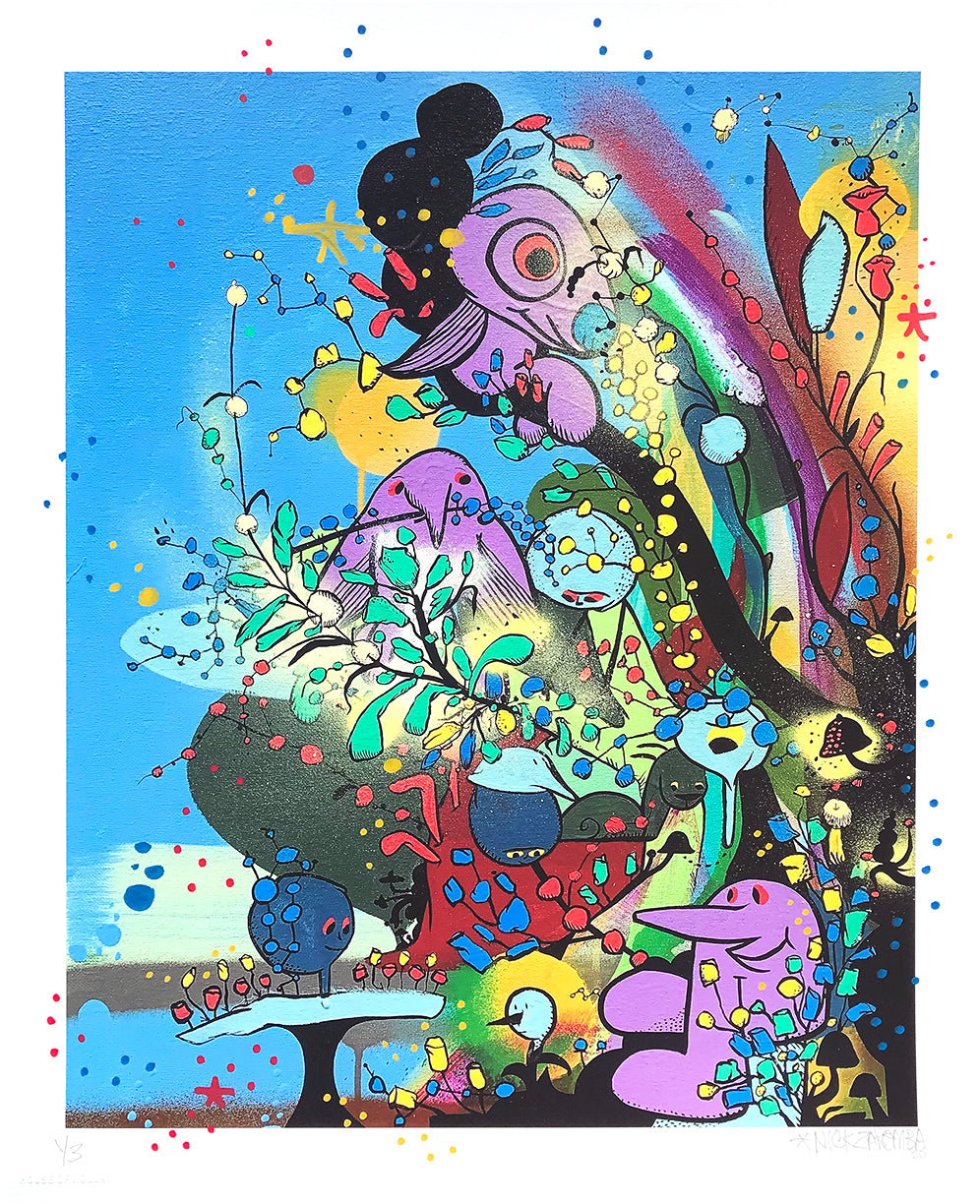 Nick Zaremba - &quot;Nature is Infinite&quot; - Hand-Embellished Edition of 3 - 14 x 17&quot;