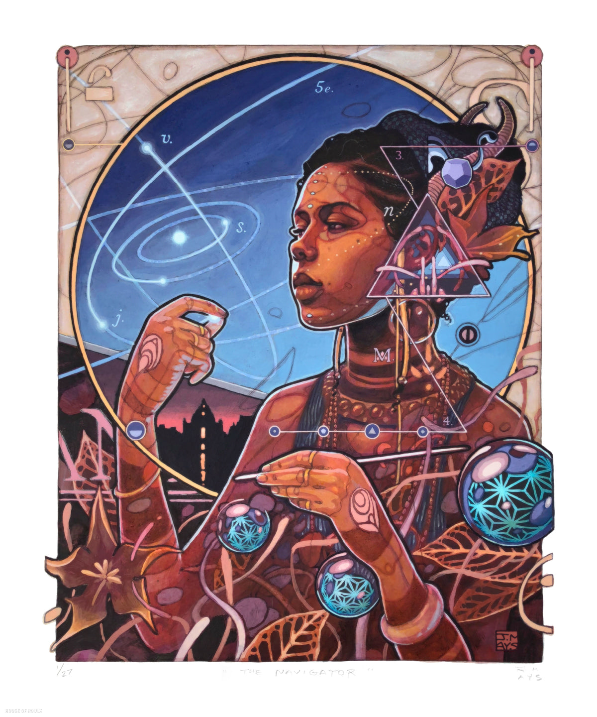 Joshua Mays &quot;The Navigator&quot; - Archival Print, Limited Edition of 27 - 20 x 24&quot;