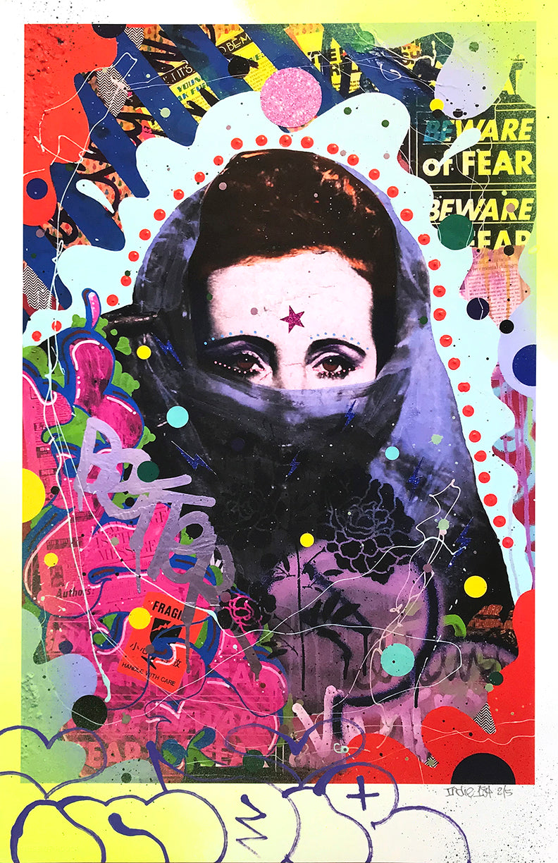 Indie 184 &quot;The Bride/La Novia&quot; - Hand-Embellished Edition of 5 - 11 x 17&quot;
