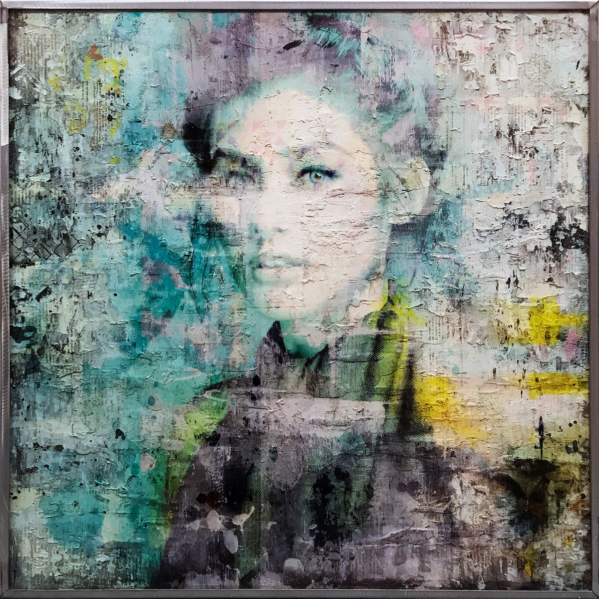 Markus Sebastiano &quot;Nova&quot; - Original Mixed Media Work - 31 x 31 x 2&quot;