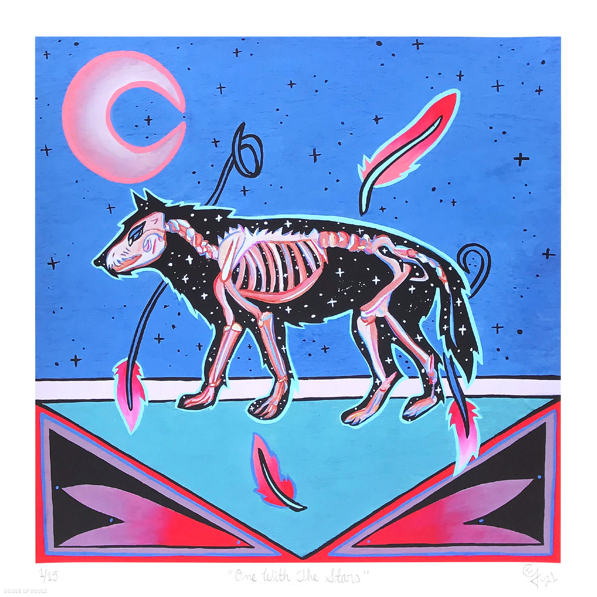 Felicia Gabaldon - &quot;One with the Stars&quot; - Archival Print, Limited Edition of 15 - 17 x 17&quot;