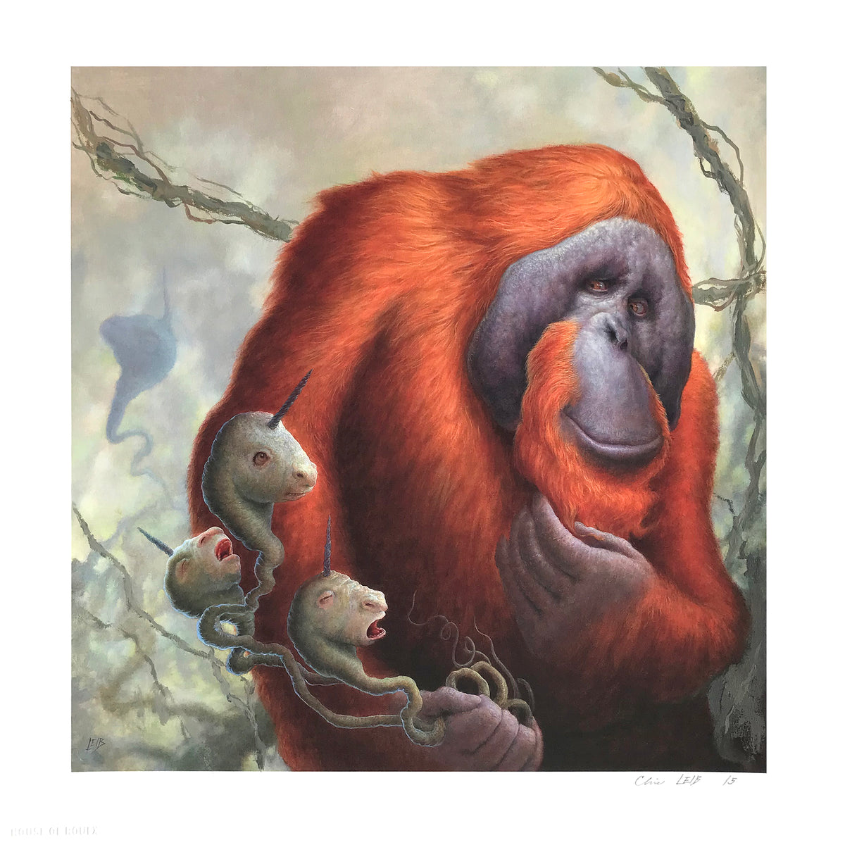 Chris Leib &quot;Origin of Dreams&quot; - Hand-Embellished Edition of 5 - 12 x 12&quot;