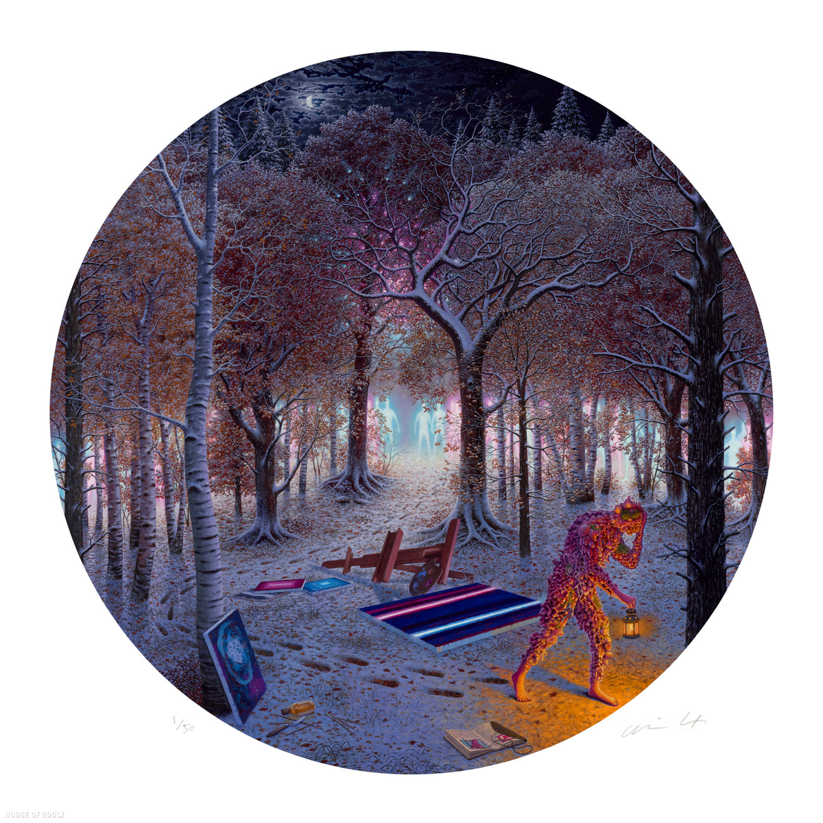 Adrian Cox &quot;The Origin of the Specters (Part II)&quot; - Archival Print, Edition of 50 - 17 x 17&quot;