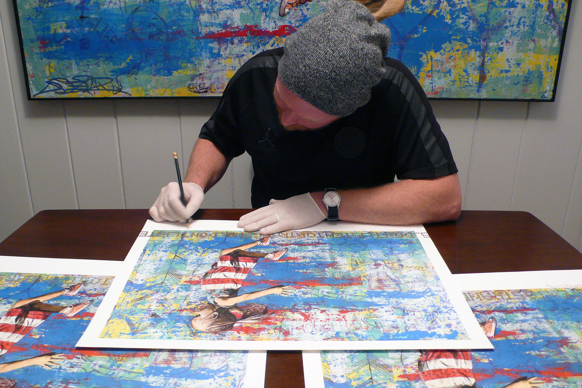 Wil Swink &quot;Brave New World&quot; - Hand-Embellished Variant, 1 of 3 - 18 x 24&quot;