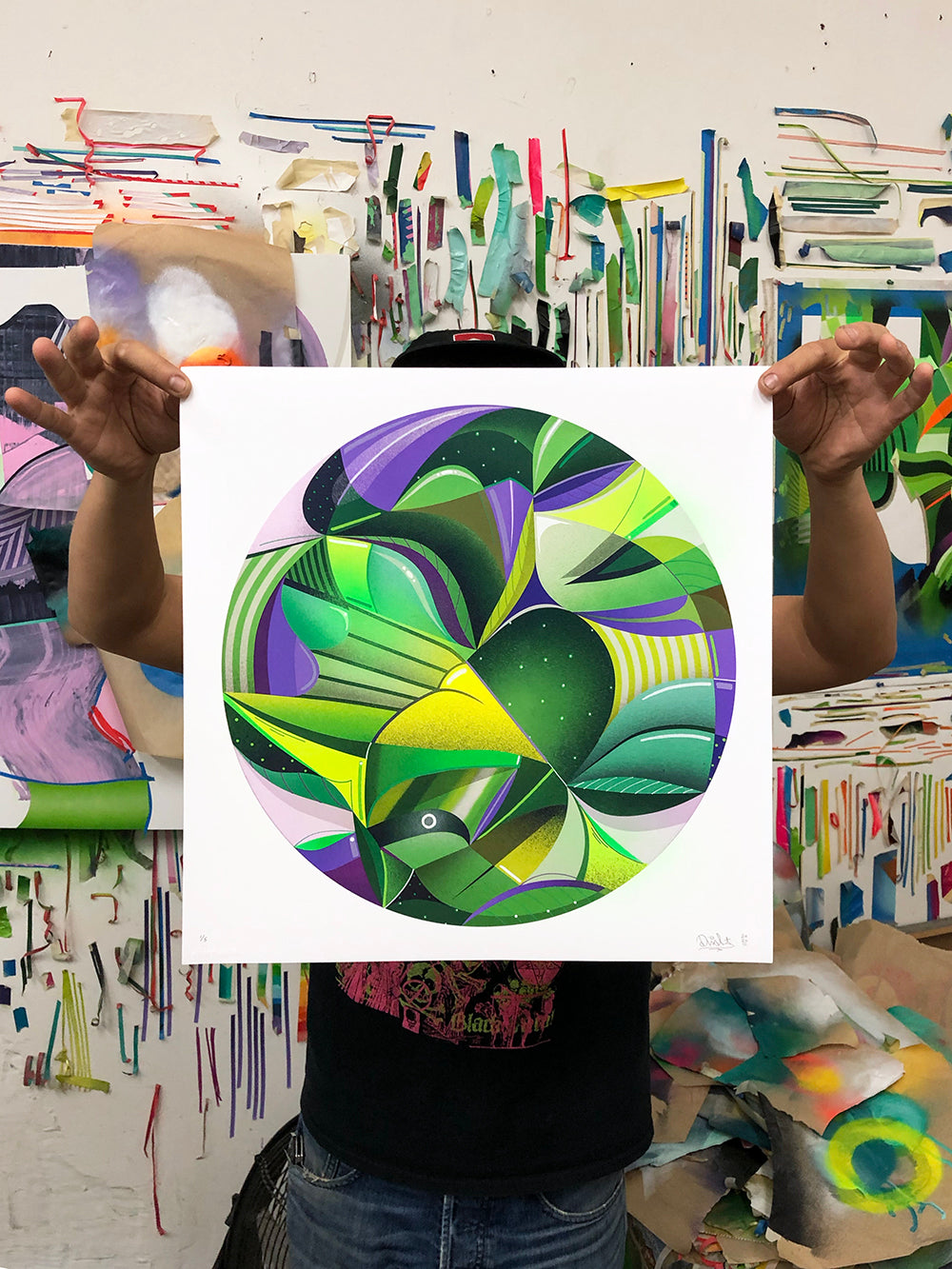 DUAL &quot;Purple Power&quot; - Archival Print, Limited Edition of 15 - 17 x 17&quot;