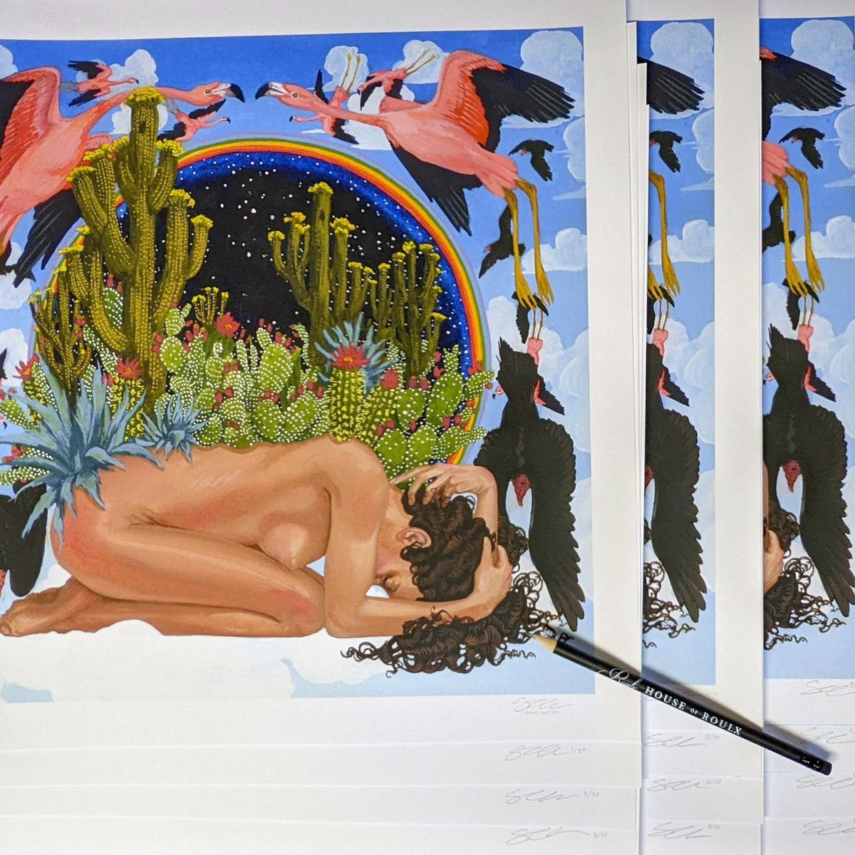 Shannon Taylor &quot;Oasis&quot; - Archival Print, Limited Edition of 20 - 17 x 17&quot;