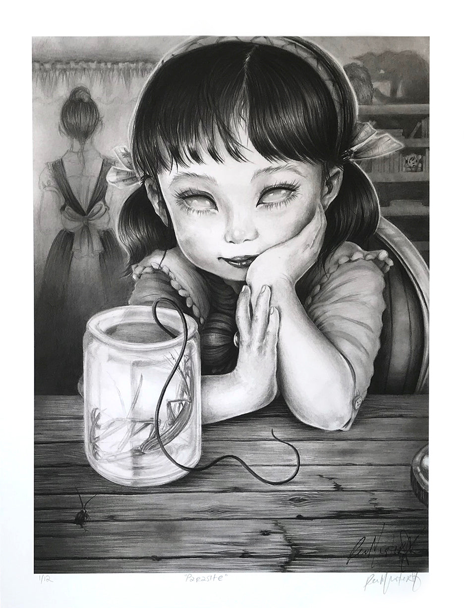 PeeMonster &quot;Parasite&quot; - Archival Print, Limited Edition of 12 - 13 x 17&quot;
