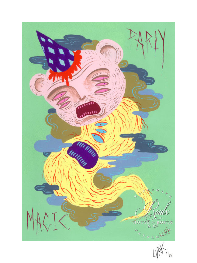 LURK &quot;Party Bear&quot; - Limited Edition, Archival Print