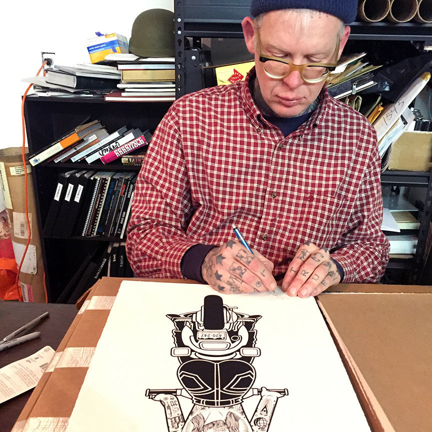 Mike Giant &quot;She Keeps Passin&#39; Me By&quot; - Limited Edition, Archival Print - 13 x 19