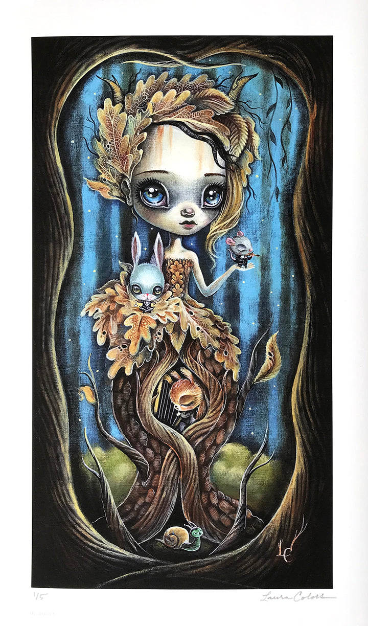 Laura Colors &quot;Symphony Petite&quot; - Hand-Embellished Variant, Edition of 5 - 10 x 17&quot;