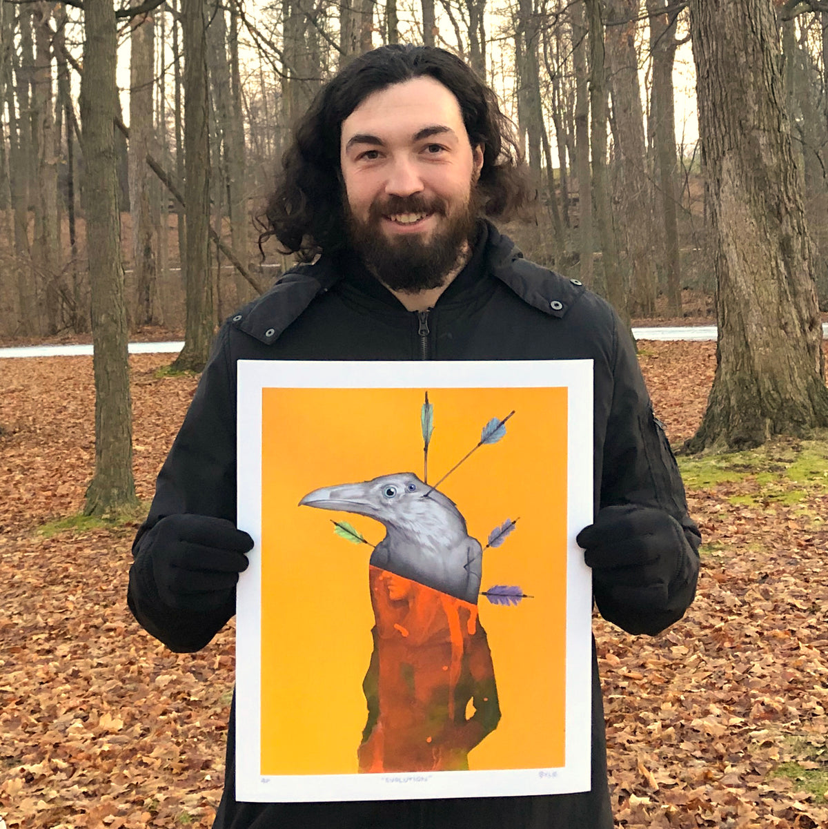 Matt Byle &quot;Evolution&quot; - Hand-Embellished Edition of 5 - 14 x 17&quot;