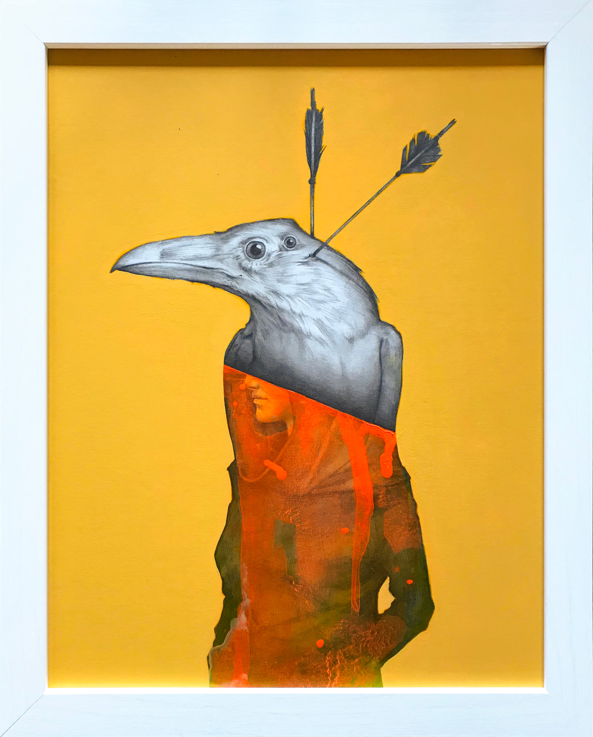 Matt Byle &quot;Evolution&quot; - Original Painting, Framed - 15.5 x 12.5 x .5&quot;