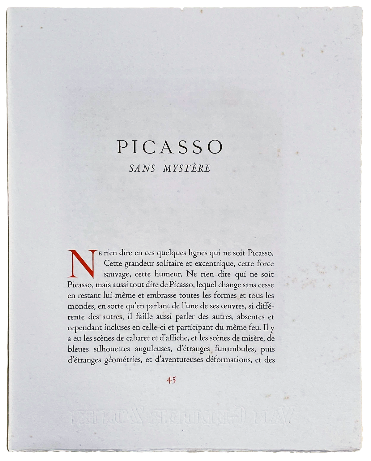 Pablo Picasso - &quot;La Casserole eMaille&quot; - Signed 1950 Robert Rey Print - 18.3 x 14.3&quot;