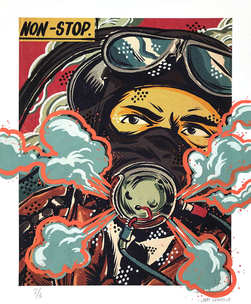 Jappy Agoncillo &quot;Non-Stop&quot; - Hand-Embellished Variant, #2/3 - 13 x 17&quot;