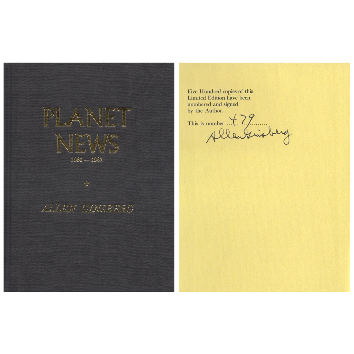 Allen Ginsberg - Signed &quot;Planet News 1961-1967,&quot; #479/500