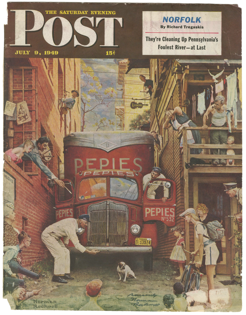 Norman Rockwell - Signed Saturday Evening Post Cover - 1949