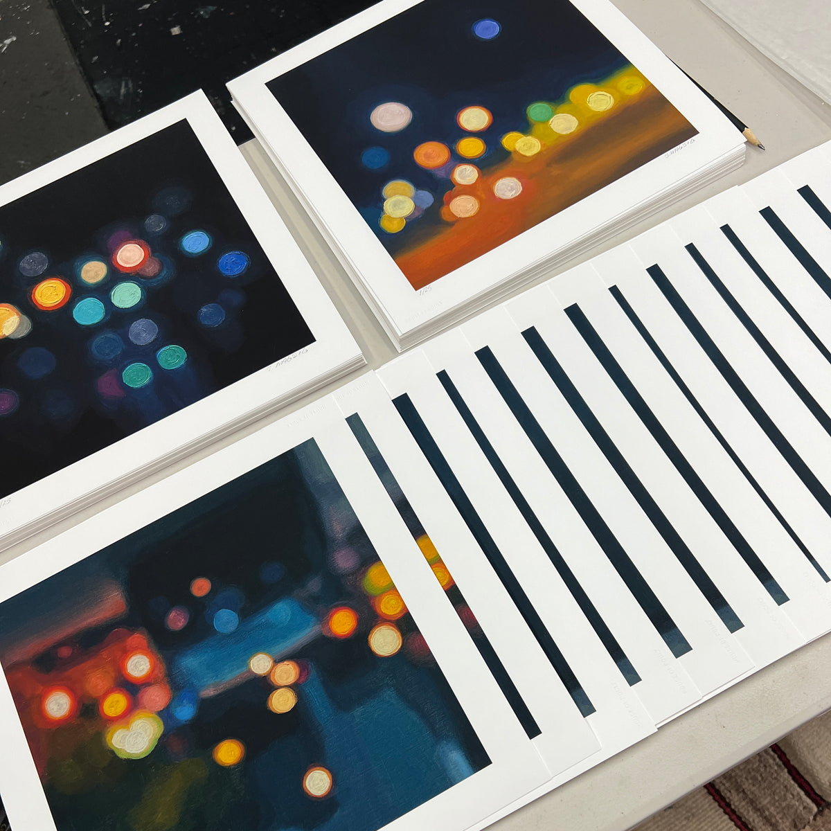 Stephen Magsig &quot;Citylights 557&quot; - Archival Print, Limited Edition of 25 - 12 x 12&quot;