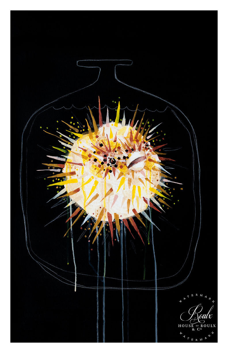 Michael Cain / Gnashing Teeth &quot;Poison Jars - Pufferfish&quot; - Archival Print