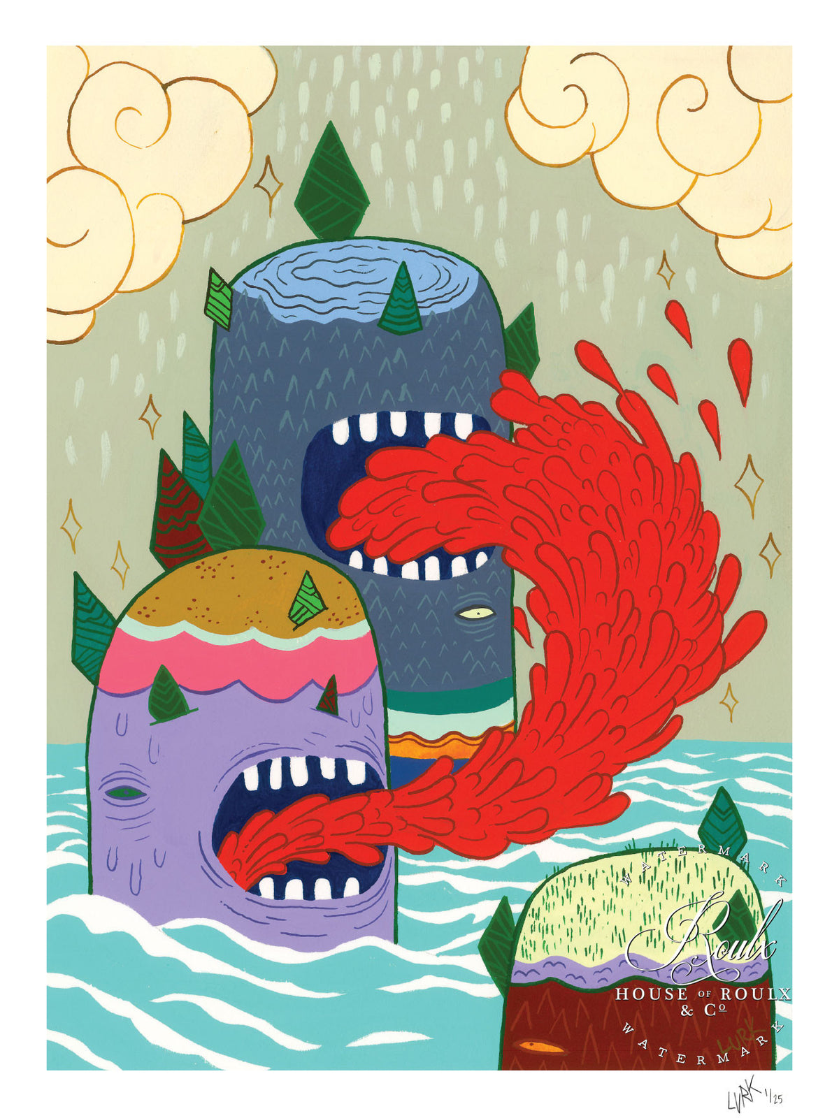 LURK &quot;Puke Mountain&quot; - Limited Edition, Archival Print