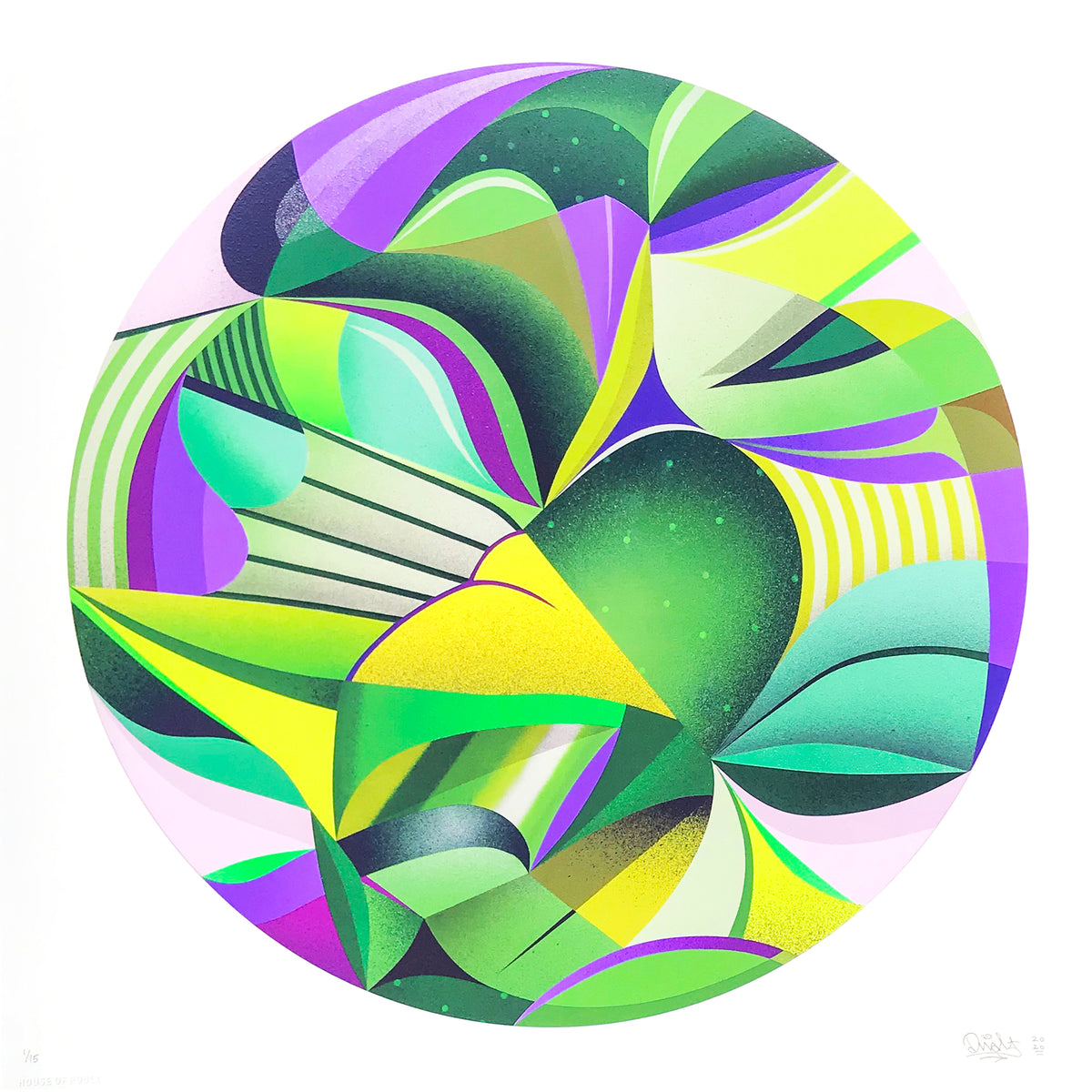 DUAL &quot;Purple Power&quot; - Archival Print, Limited Edition of 15 - 17 x 17&quot;