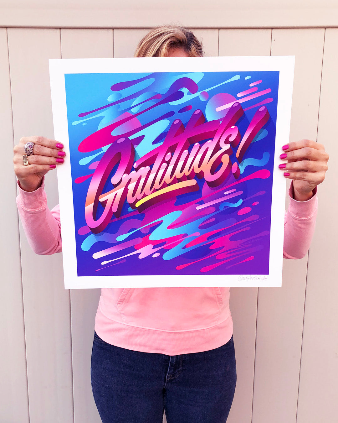 Queen Andrea &quot;Gratitude&quot; - Archival Print, Limited Edition of 15 - 17 x 17&quot;