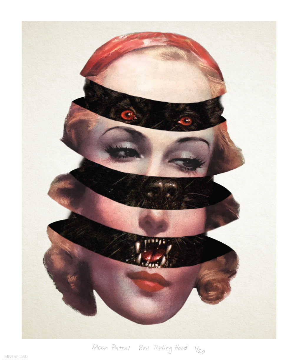 Moon Patrol &quot;Red Riding Hood&quot; - Limited Edition, Archival Print - 14 x 17&quot;