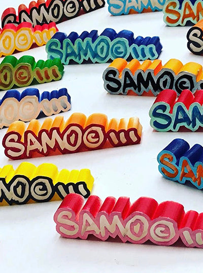 Al Diaz &quot;SAMO©…&quot; - Hand-Molded Resin Sculpture - 6 x 1.5&quot;