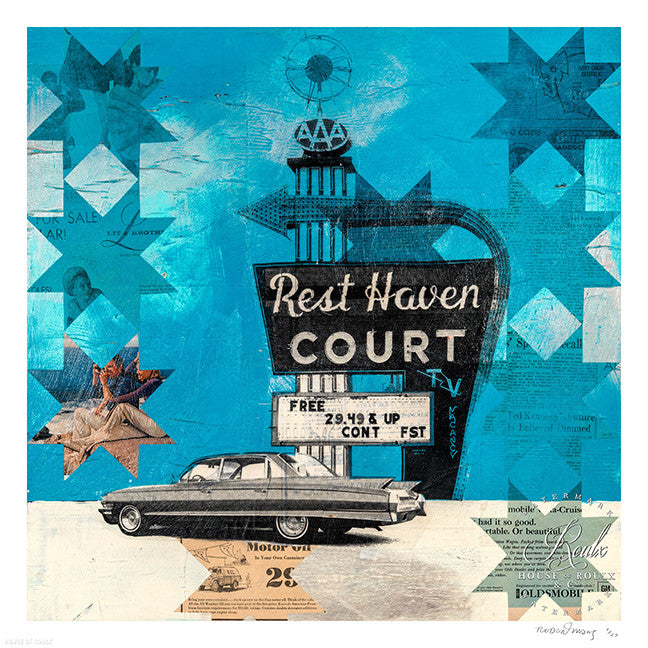 Robert Mars &quot;Rest Haven Court&quot; - Limited Edition, Archival Print