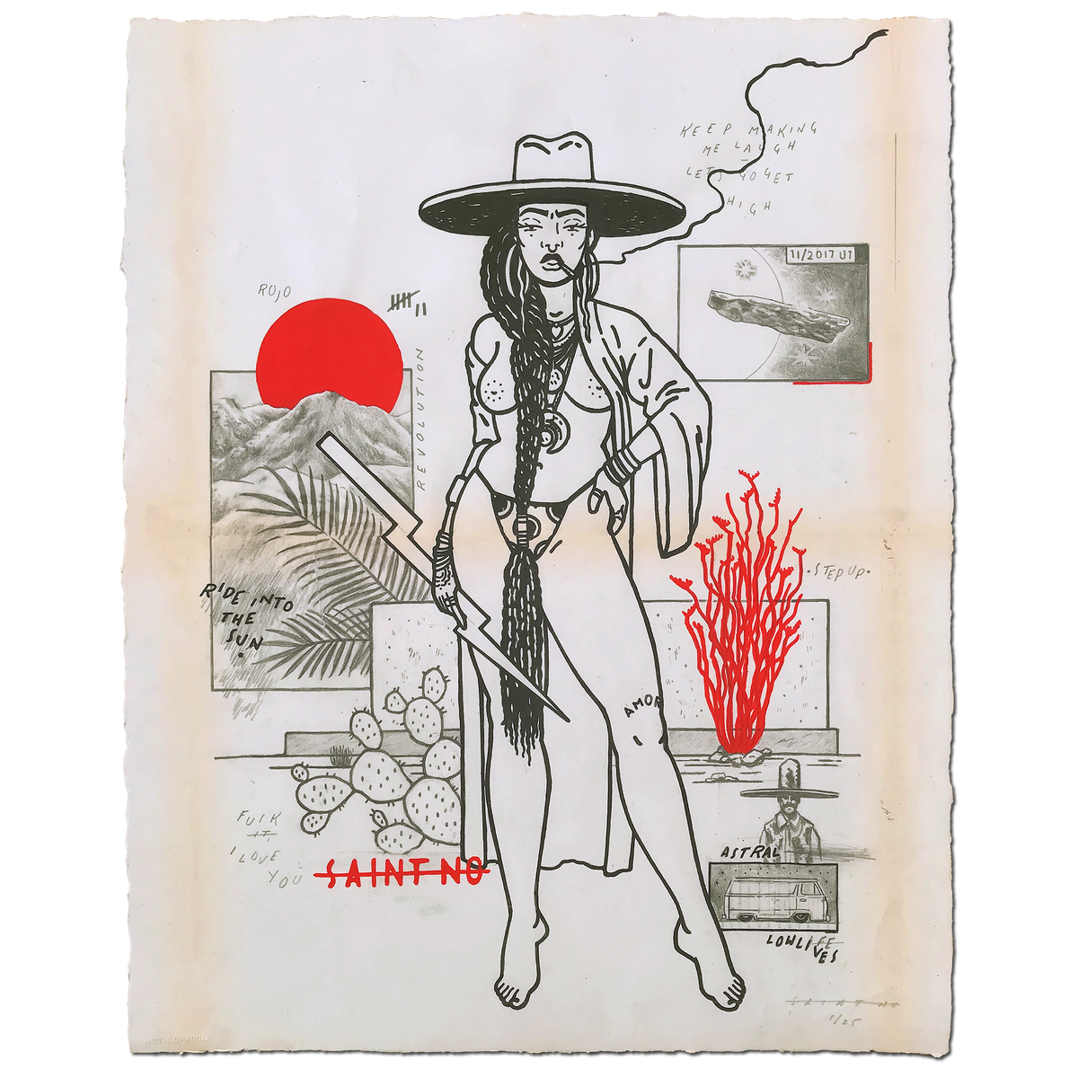 SAINT NO &quot;Revolution No. 7&quot; - Archival Print, Limited Edition of 25 - 16 x 20&quot;
