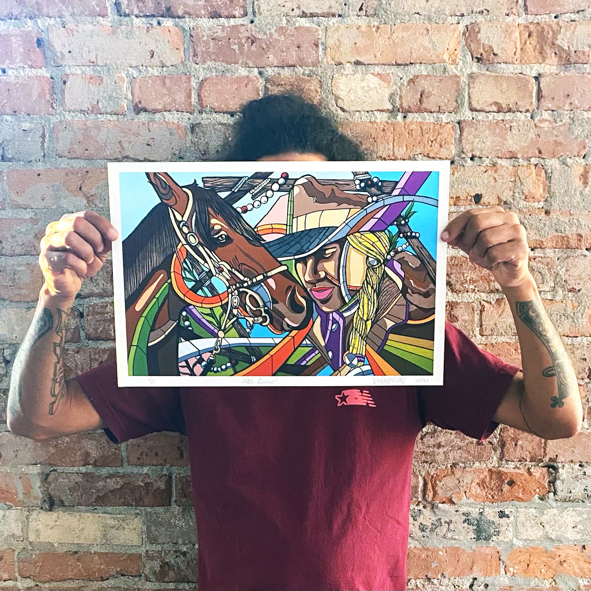 Don Rimx &quot;Mrs. Rodeo&quot; - Archival Print, Limited Edition of 25 - 11 x 17&quot;