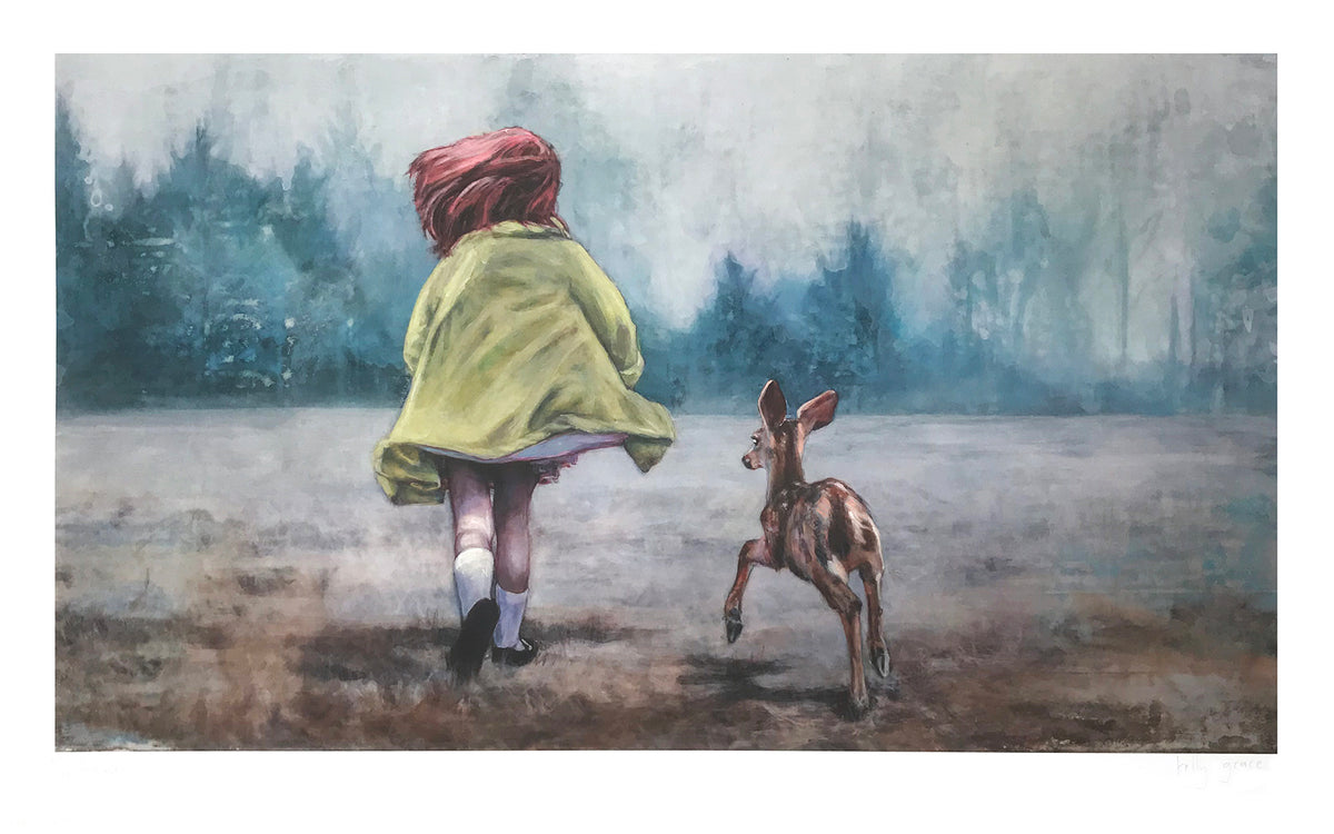 Kelly Grace &quot;The Runaways&quot; - Hand-Embellished Edition of 5 - 15 x 24&quot;