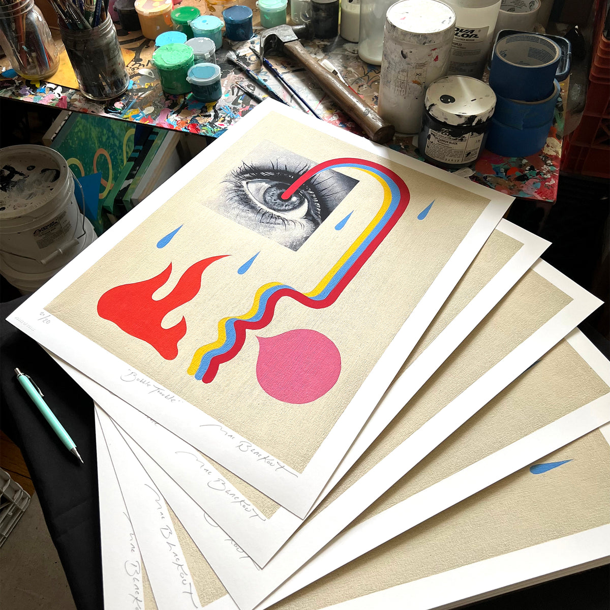 Mac Blackout &quot;Bubble Trouble&quot; - Archival Print, Limited Edition of 20 - 16 x 20&quot;