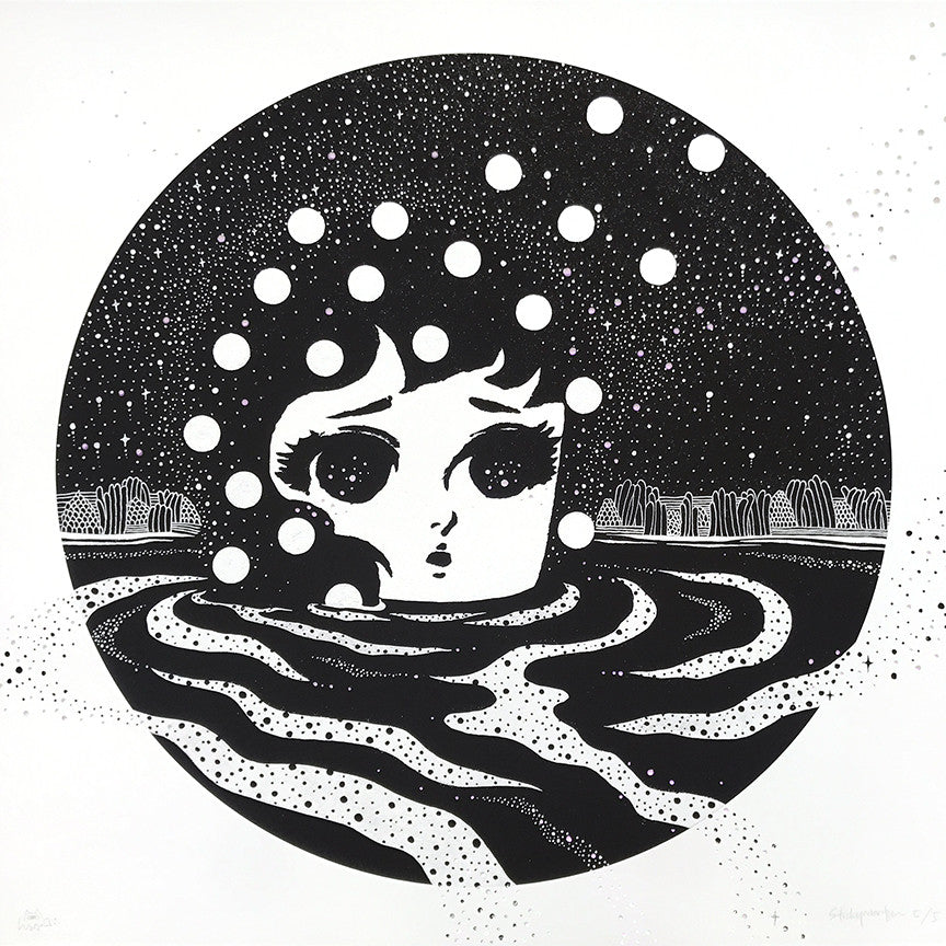 Stickymonger &quot;Sand-Wind&quot; - Hand-Embellished Unique Print, #5/5