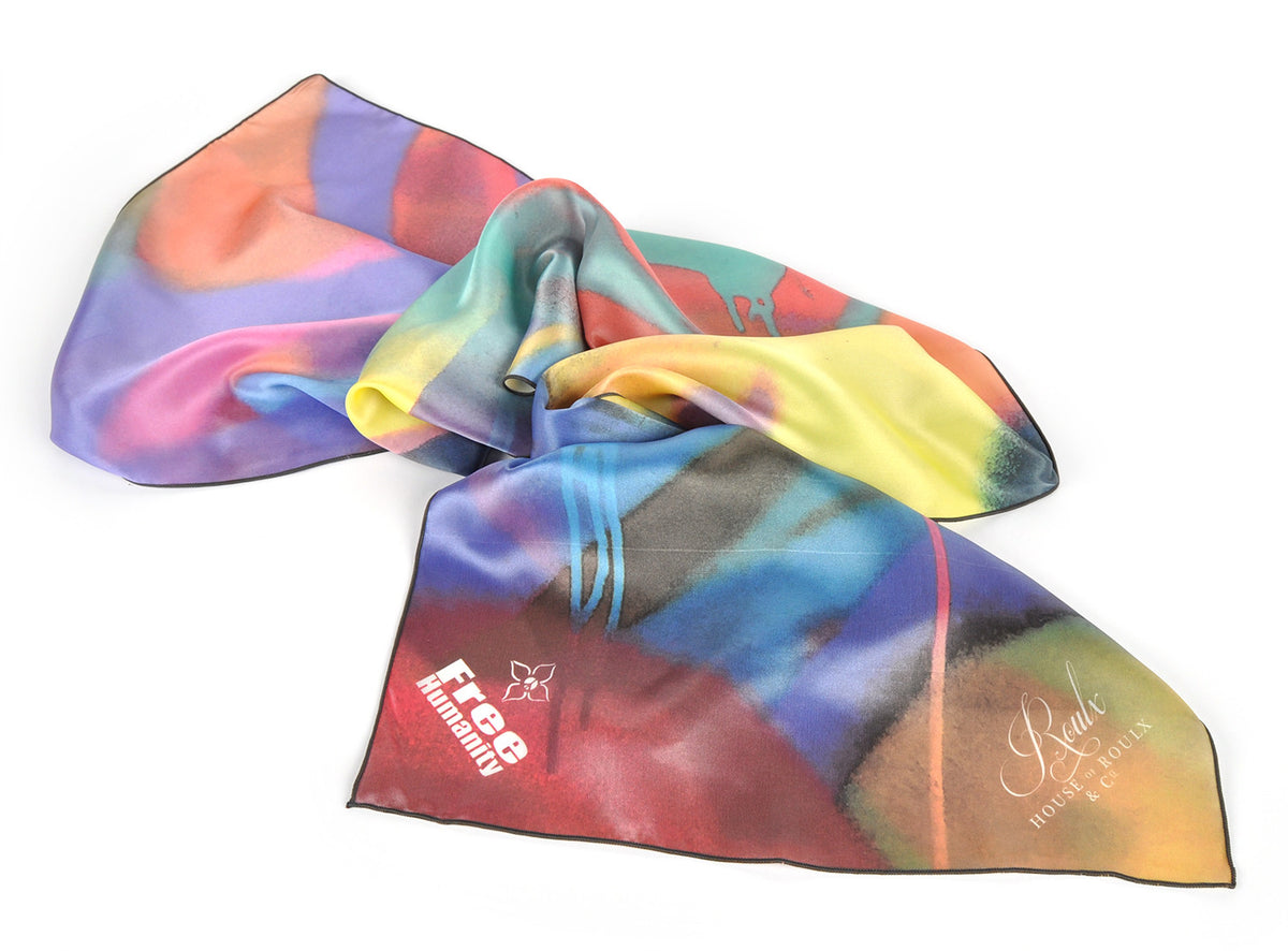 Free Humanity &quot;Hepburn&#39;s Humanity&quot; - Silk Shawl and 3 Print Hand-Embellished Box Set