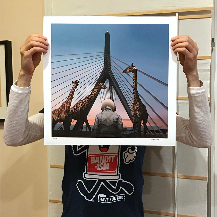 Scott Listfield &quot;Zakim&quot; - Archival Print, Limited Edition of 50 - 17 x 17&quot;