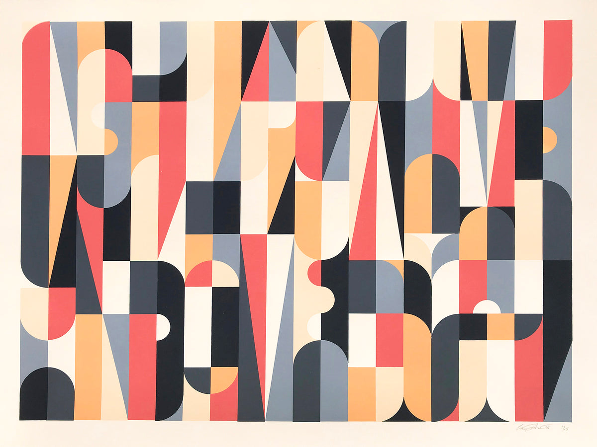 Scott Albrecht &quot;Collective Individual (Colorway A)&quot; - 6 Color Screen Print, Edition of 15 - 18 x 24&quot;