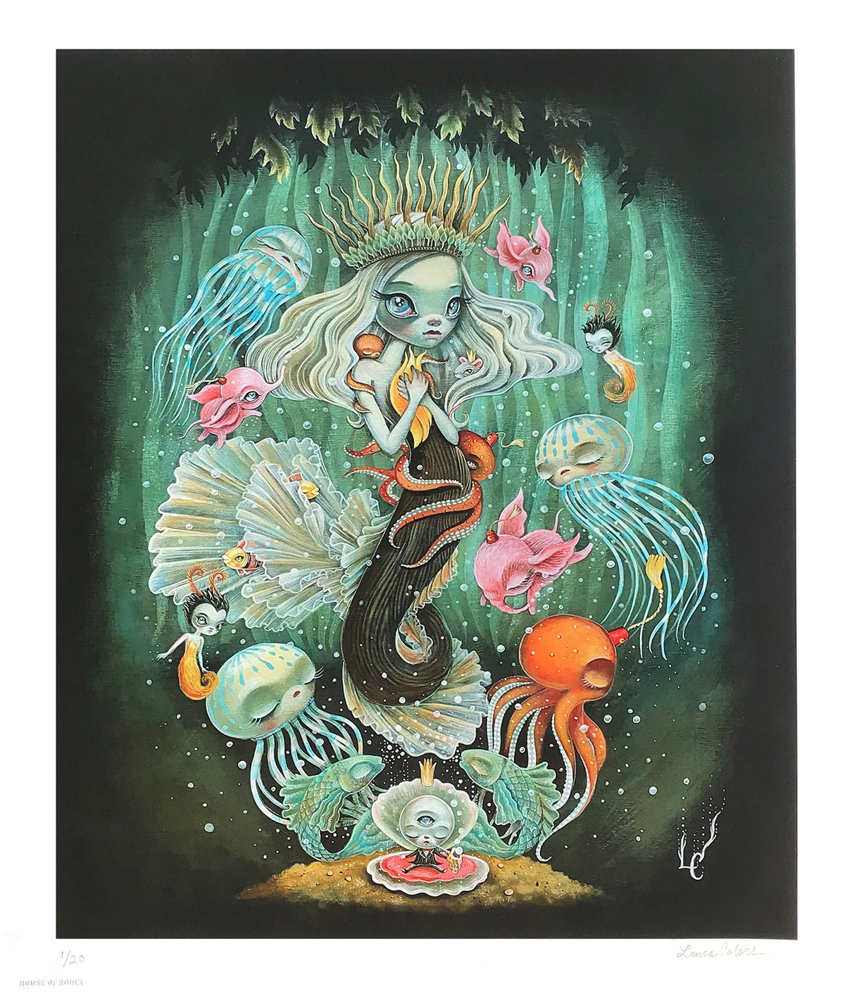 Laura Colors &quot;Sea Forest Siren&quot; - Archival Print, Limited Edition of 20 - 17 x 20&quot;