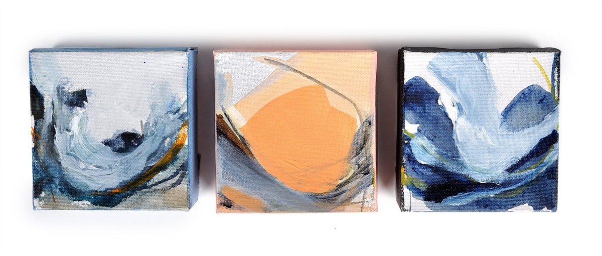Morgan Dyer &quot;Untitled&quot; - Set of 3 Original Acrylic Paintings on Canvas