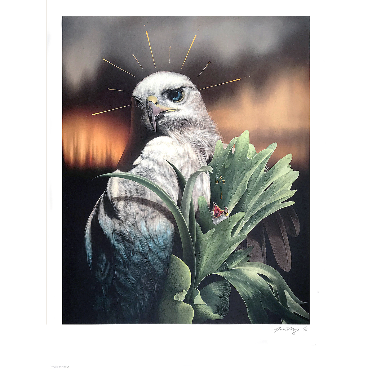 Josie Morway &quot;Shade&quot; - Hand-Embellished Edition of 5 - 18 x 24&quot;
